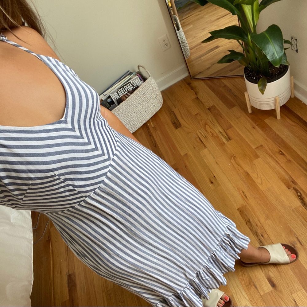 Open back maxi dress